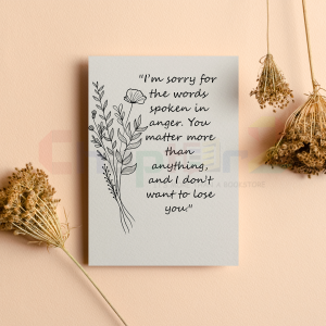 I’m Sorry From the Heart – Emotional Apology Greeting Card