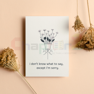 I’m Sorry – Minimal Floral Apology Greeting Card