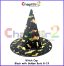 Witch Cap - black-with-golden