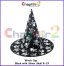 Witch Cap - black-with-silver