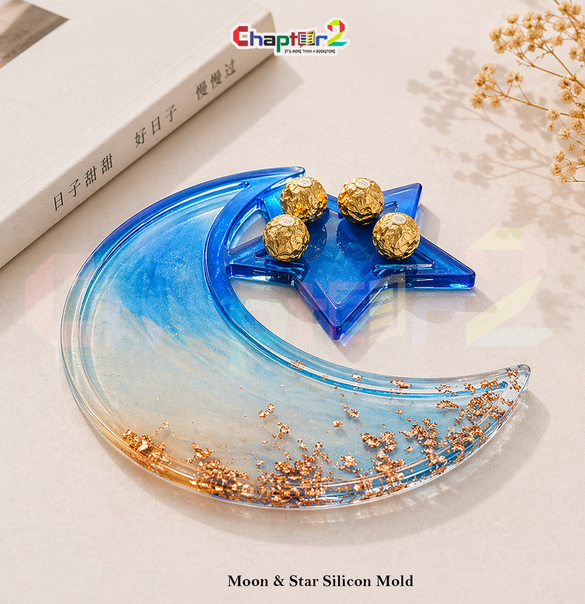 5303245 Moon and Star Resin Mold