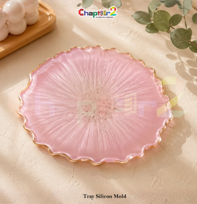 Scalloped Tray Silicon Mold (scalloped-edge shape)