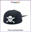 Pirate Cap Round – Costume Party Headwear (Multiple Colors) - black