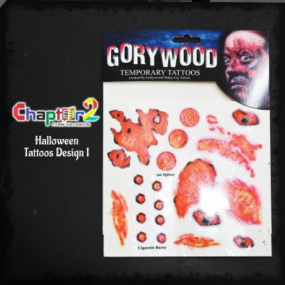 Halloween Temporary Tattoos spooky costume makeup and scar stickers