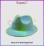 Shinning Party Hat – Metallic Fedora for Celebrations (Multiple Colors) - green