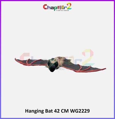Hanging Bat 42cm spooky Halloween ceiling prop and large decoration
