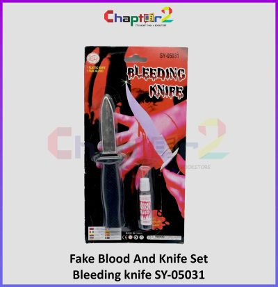 Fake Blood And Knife Set Bleeding knife SY-05031