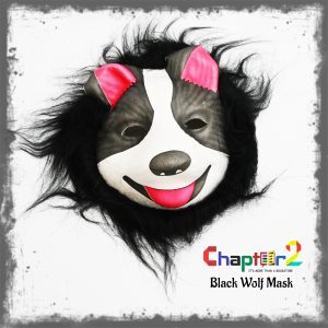Black Wolf Animal Mask for Kids – Fancy Dress Costume Mask for School Events