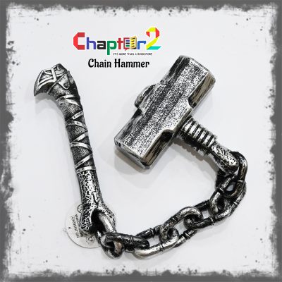 Chain Hammer Halloween prop spooky weapon and costume accessory