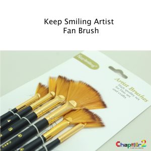 Keep Smiling Artist Fan Brushes Set of 6 Art # A6088