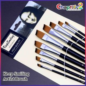 Bomega Artist Flat Cut Brushes Set of 9 Art # 802