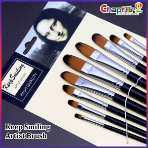Bomega Artist Flat Filbert Brushes Set of 9 Art # 803