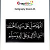 Calligraphy Stencil Size A3 - 16