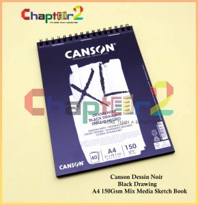 Canson XL Black Drawing Sketch Book A4 Size