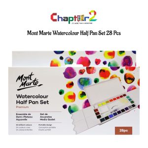 Mont Marte Watercolour Half Pan Set 28 Pcs PMHS0036_V02
