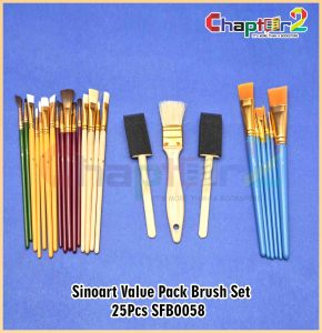 Sinoart Value Pack Brush Set 25Pcs SFB0058
