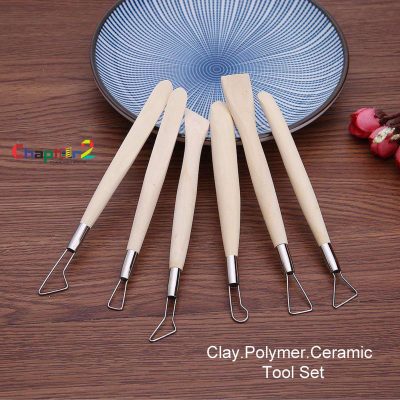Keep Smiling Single End Tools 6Pcs For Clay, Polymer and Ceramic