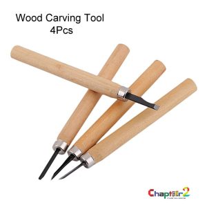Yipinxuan 880-4 Woodcut Knife Set of 4 Pieces
