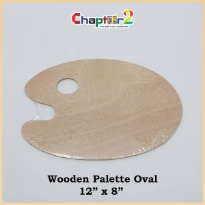 Wooden Palette Oval 12" x 8"