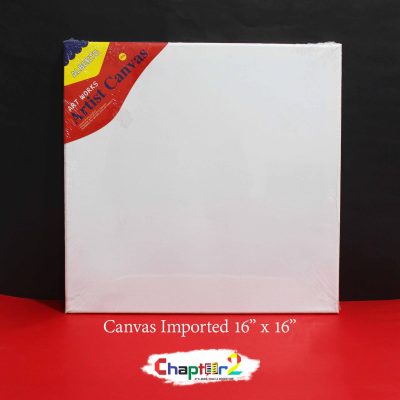 Alberto Canvas Imported 16" x 16" – Premium Square Artist Canvas for Acrylic, Oil, Texture Art & Wall Décor Painting