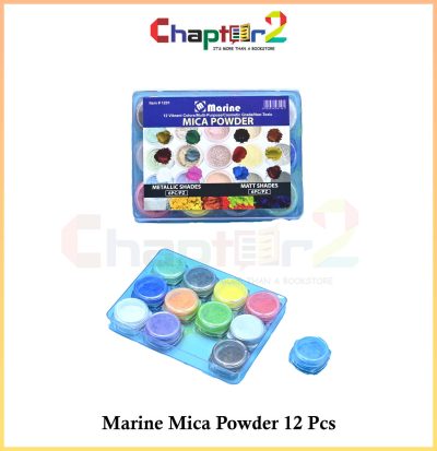 Marine Mica Powder 12 Pcs Set - Enhance Your Artwork with Vibrant Shimmering Effects