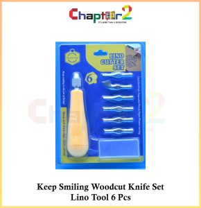 Keep Smiling Woodcut Knife Set Lino Tool 6 Pcs - Elevate Your Woodcarving Craftsmanship