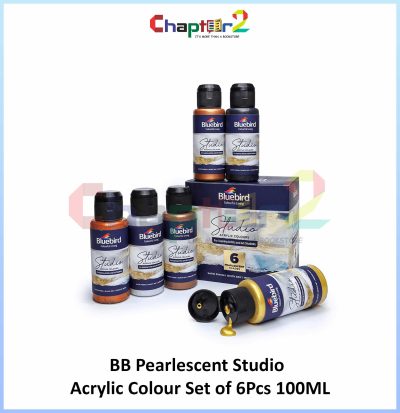 BB Pearlescent Studio Acrylic Colour Set of 6Pcs 100ML
