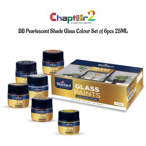 BlueBird Pearlescent Shade Glass Colour Set of 6pcs 25ML