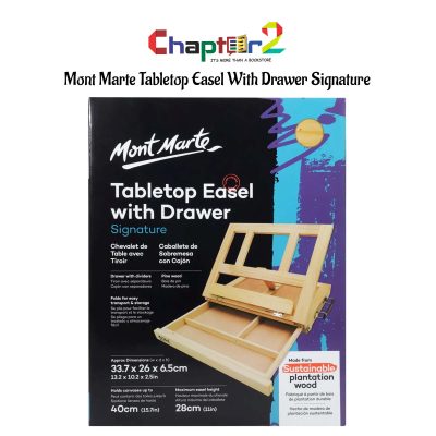 Mont Marte Tabletop Easel With Drawer Signature MEA0023_V04