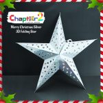 3D Folding Star - silver