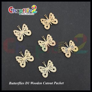 Butterfly Wooden Cutouts - Pack of 12