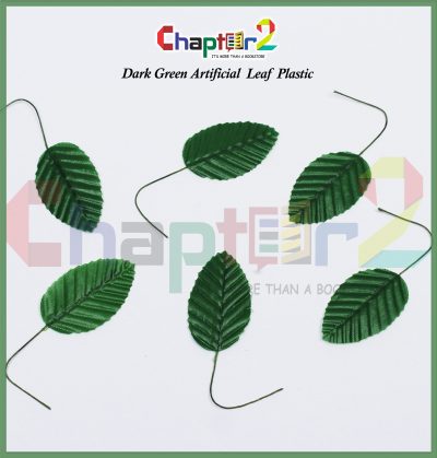 Dark Green Artificial Leaf Made of Plastic