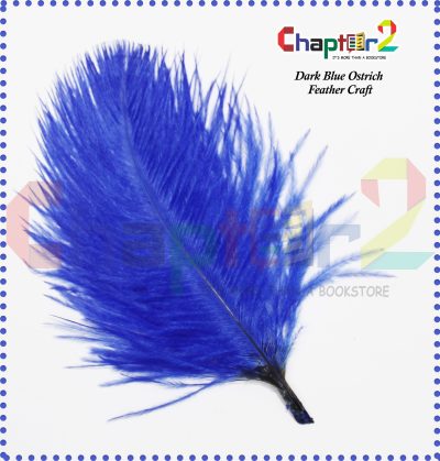 Dark Blue Ostrich Feather 5 Inch