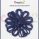 Jute Flower - dark-blue