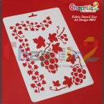 Fabric Stencil: size A4 Available in Different Design - design-3