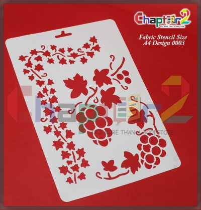 Fabric Stencil: size A4 Available in Different Design