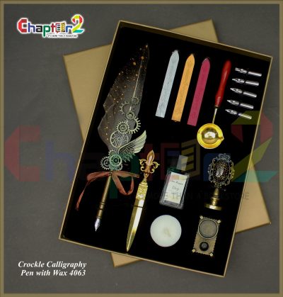 Crockle Calligraphy Pen Wax Set 4063
