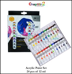 Acrylic Paint Set – 24 Colors x 12ml Tubes | Keep Smiling Premium Artist Paints