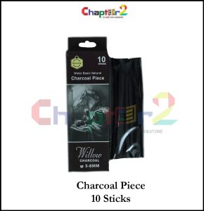 Willow Charcoal Sticks for Sketching & Drawing – 10 Pcs (3-8mm)