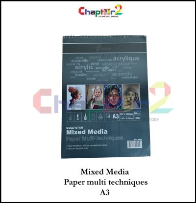 Mixed Media Sketch Book – A3, A5, A6 | Multi-Techniques Art Paper Pad