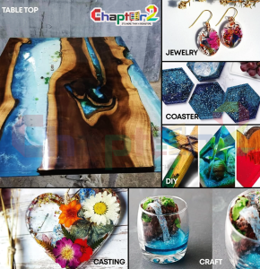 Crystal Poxy Art Resin Kit – Epoxy Resin & Hardener for Art, Crafts & DIY Projects
