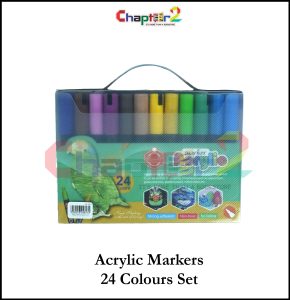 Acrylic Paint Markers Set – 24 Vibrant Colours for Art, Crafts & DIY