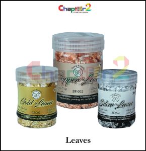 Metallic Leaf Flakes for Art & Crafts – Gold, Silver & Copper Foil Decoration Sheets