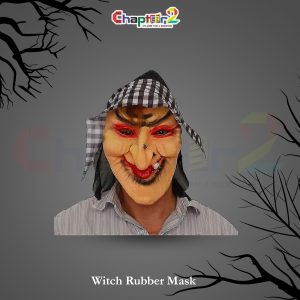 Witch Rubber Mask – Scary Halloween Costume Accessory for Adults