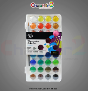 Mont Marte Watercolour Cake Set 38pcs – Vibrant Portable Watercolor Palette for Artists & Students