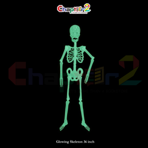 Glowing Skeleton Halloween Decoration (12 Inch, 36 Inch, 56 Inch) – Glow in the Dark Skeleton Prop