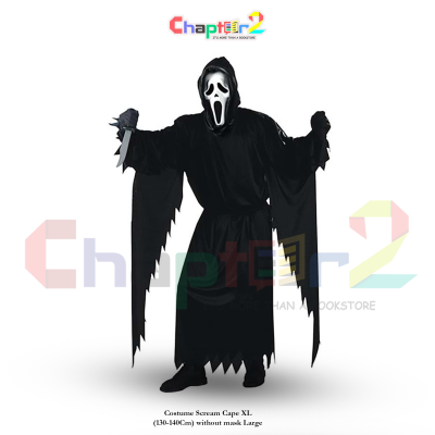 Scream Ghost Face Costume Cape XL (130–140cm) – without Mask