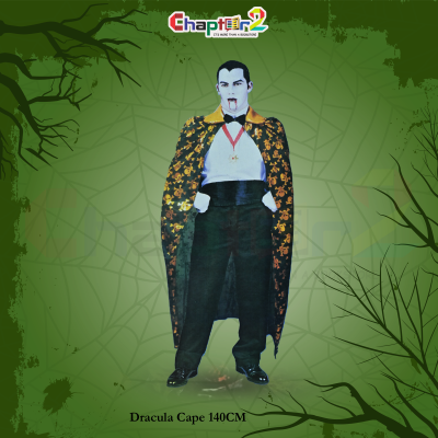 Dracula Vampire Cape for Halloween Costume – 120CM / 140CM Black and Red Cloak