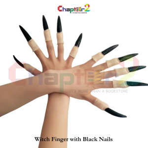 Witch Fingers with Black Nails – Halloween Costume Accessory