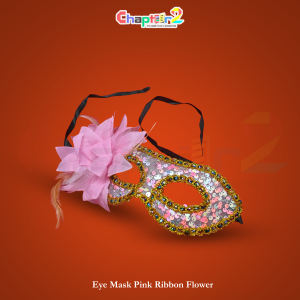 Eye mask created to match the Pink Flower masquerade party costume.